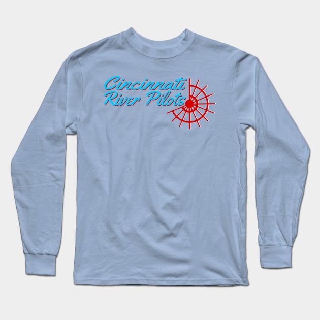 Cincinnati River Pilots Long Sleeve T-Shirt by 7071